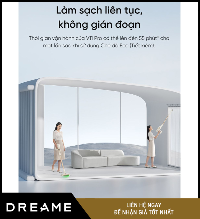 Dreame V11 Pro Máy hút bụi cầm tay không dây – Hàng chính hãng