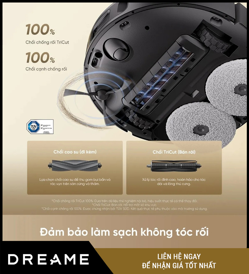 Dreame D30 Ultra CE Trắng/Đen - Robot hút bụi lau nhà