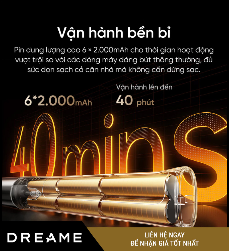 Dreame Air Máy hút bụi lau nhà cầm tay – Bản Quốc Tế