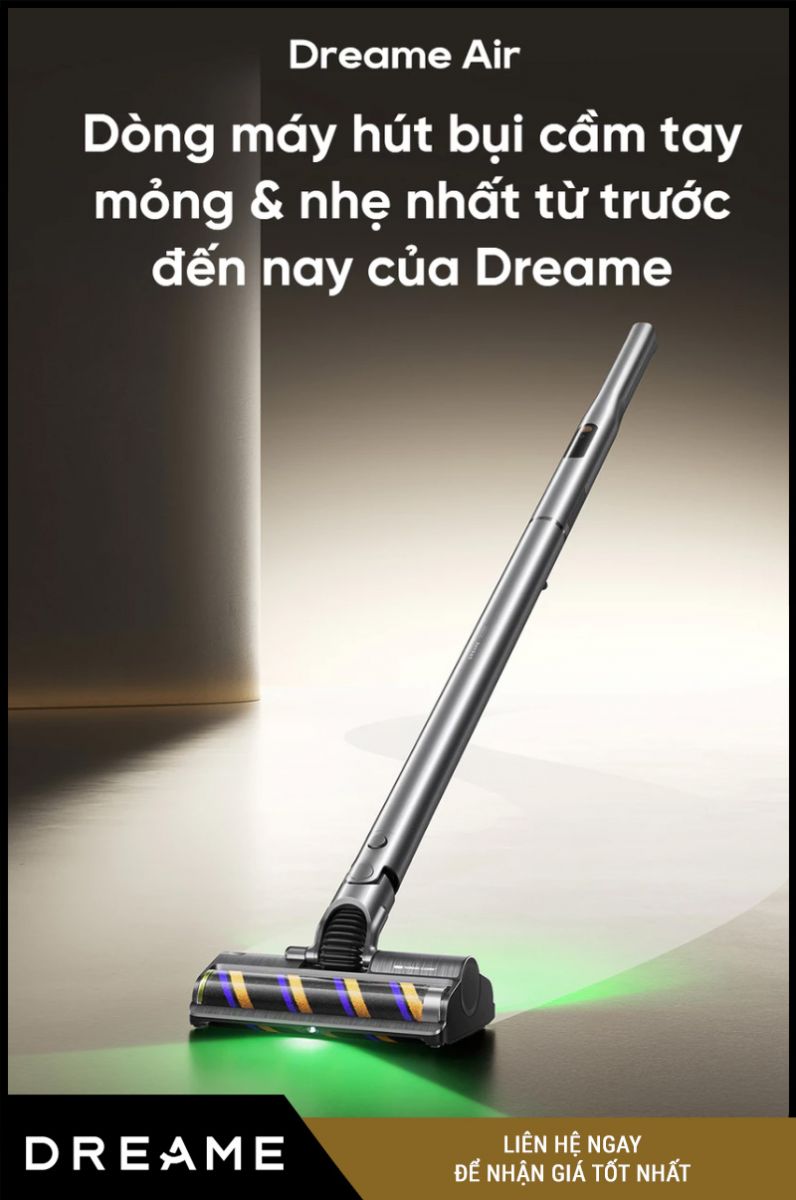 Dreame Air Máy hút bụi lau nhà cầm tay – Bản Quốc Tế
