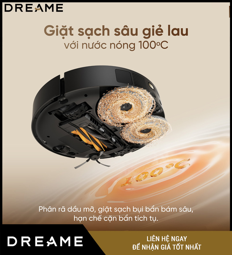 Dreame L50s Pro Ultra Trắng/Đen - Robot Hút Bụi Lau Nhà
