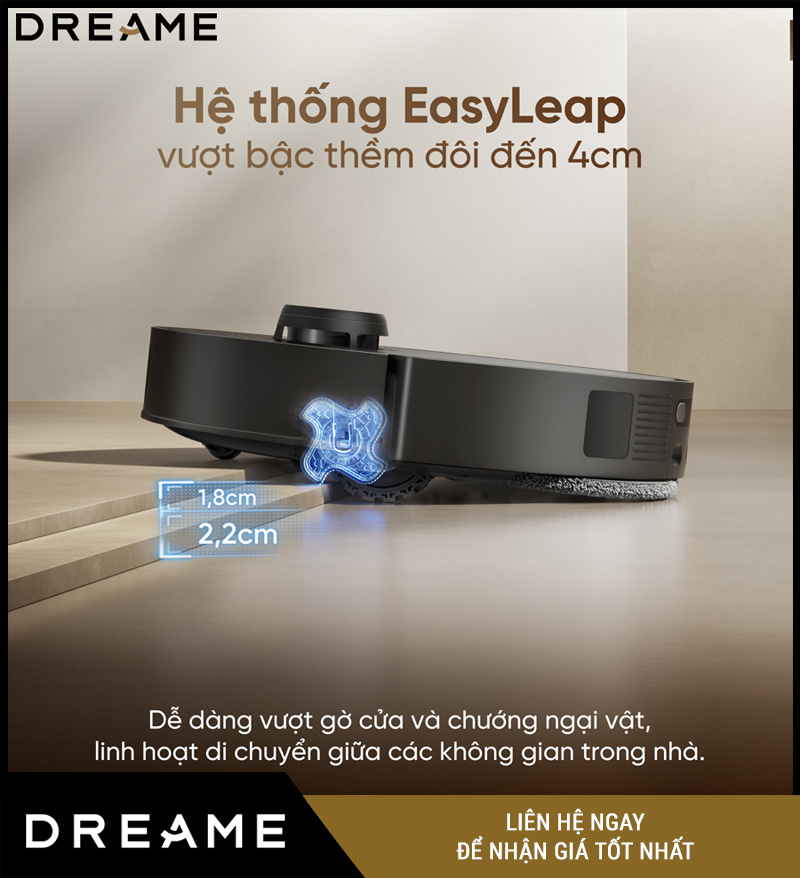Dreame L50s Pro Ultra Trắng/Đen - Robot Hút Bụi Lau Nhà