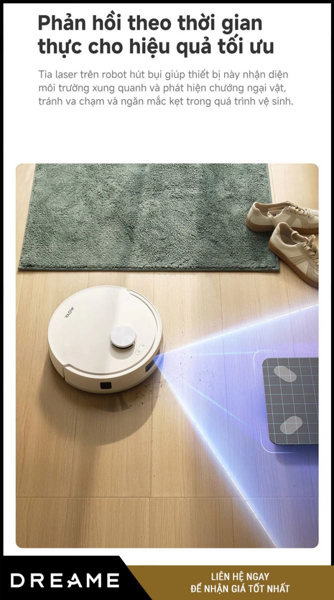 Mova E20s Pro Plus Trắng - Robot Hút Bụi Lau Nhà