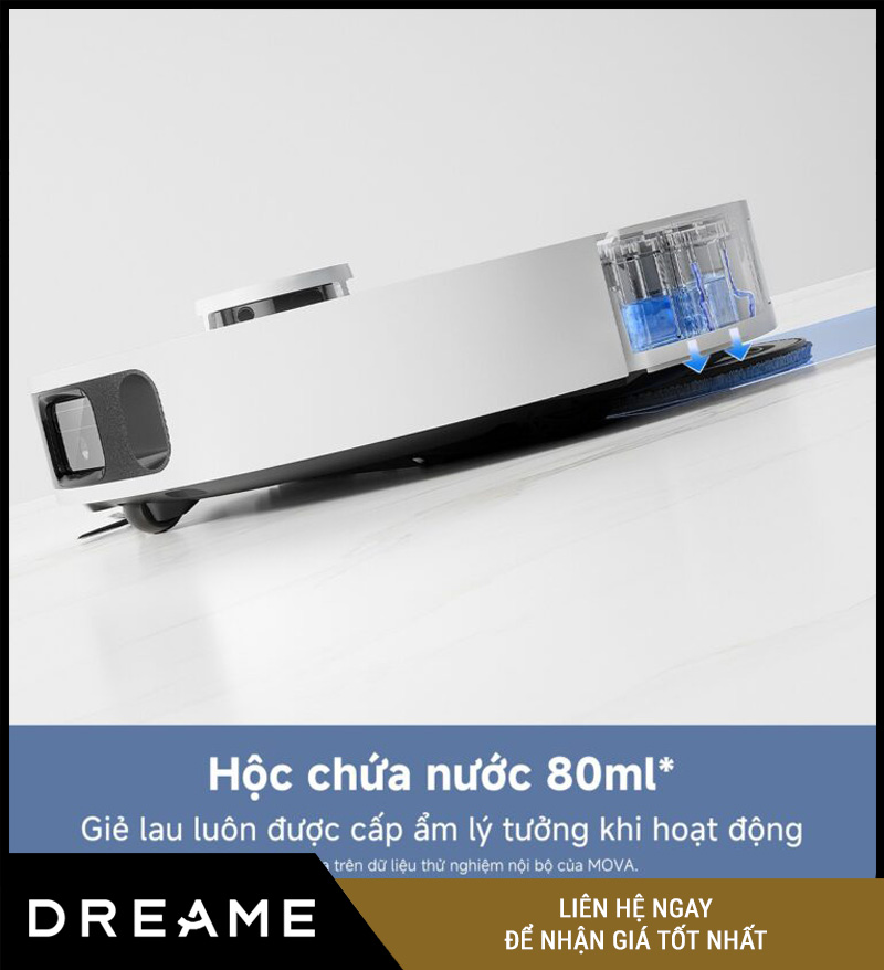 Mova E40 Ultra Trắng - Robot hút bụi lau nhà