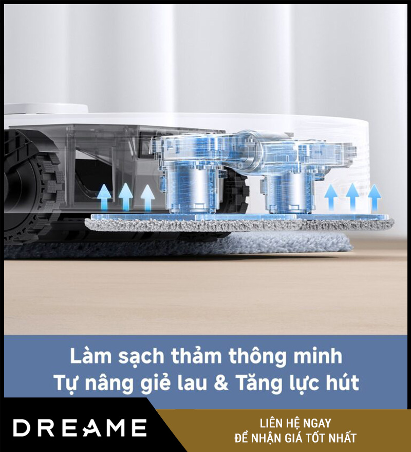 Mova E40 Ultra Trắng - Robot hút bụi lau nhà