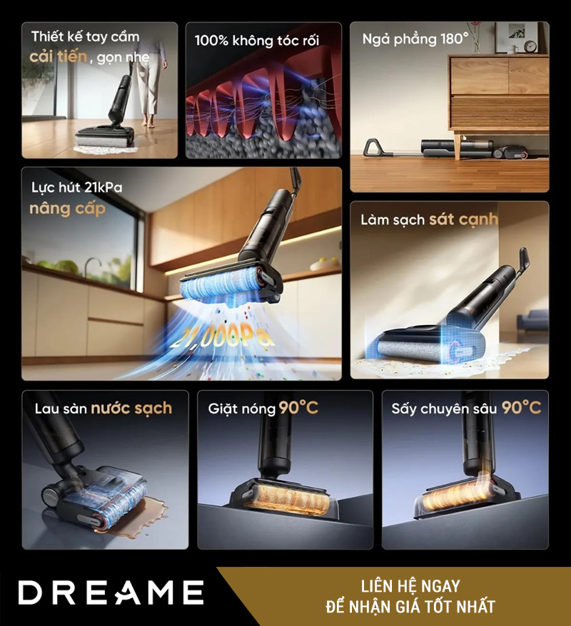 Dreame H12 GT - Máy hút bụi khô và ướt