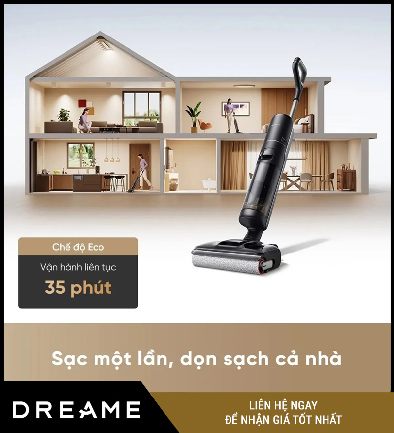 Dreame H12 GT - Máy hút bụi khô và ướt