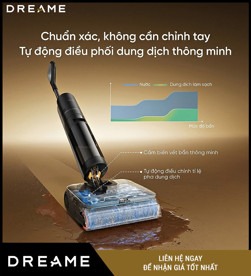 Dreame H16 Steam - Máy Hút Bụi Lau Nhà Cầm Tay