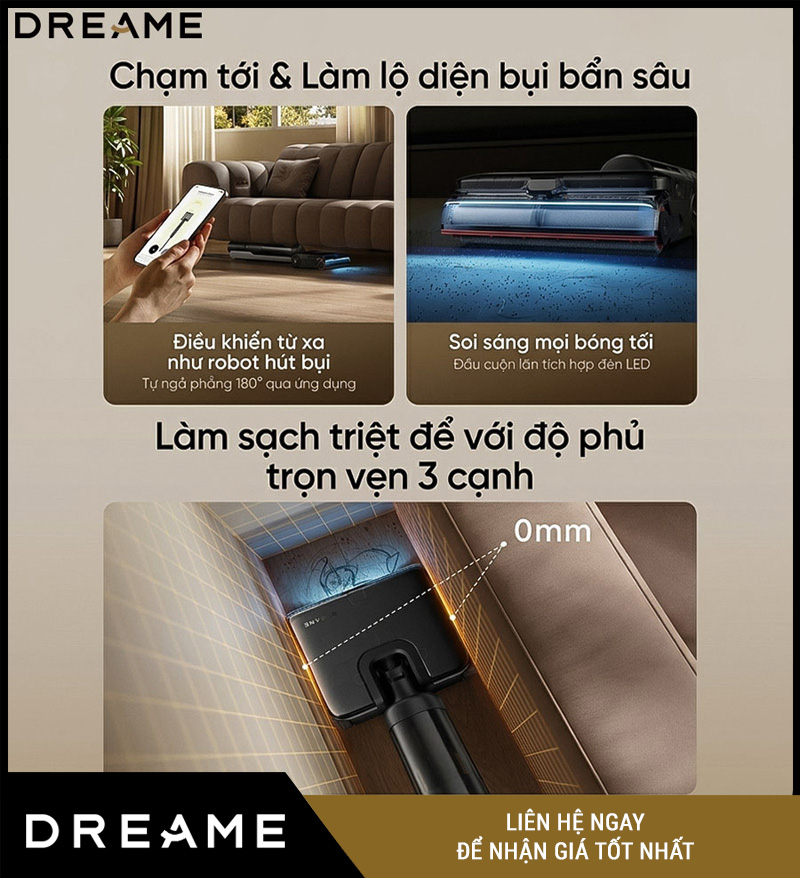 Dreame H16 Steam - Máy Hút Bụi Lau Nhà Cầm Tay