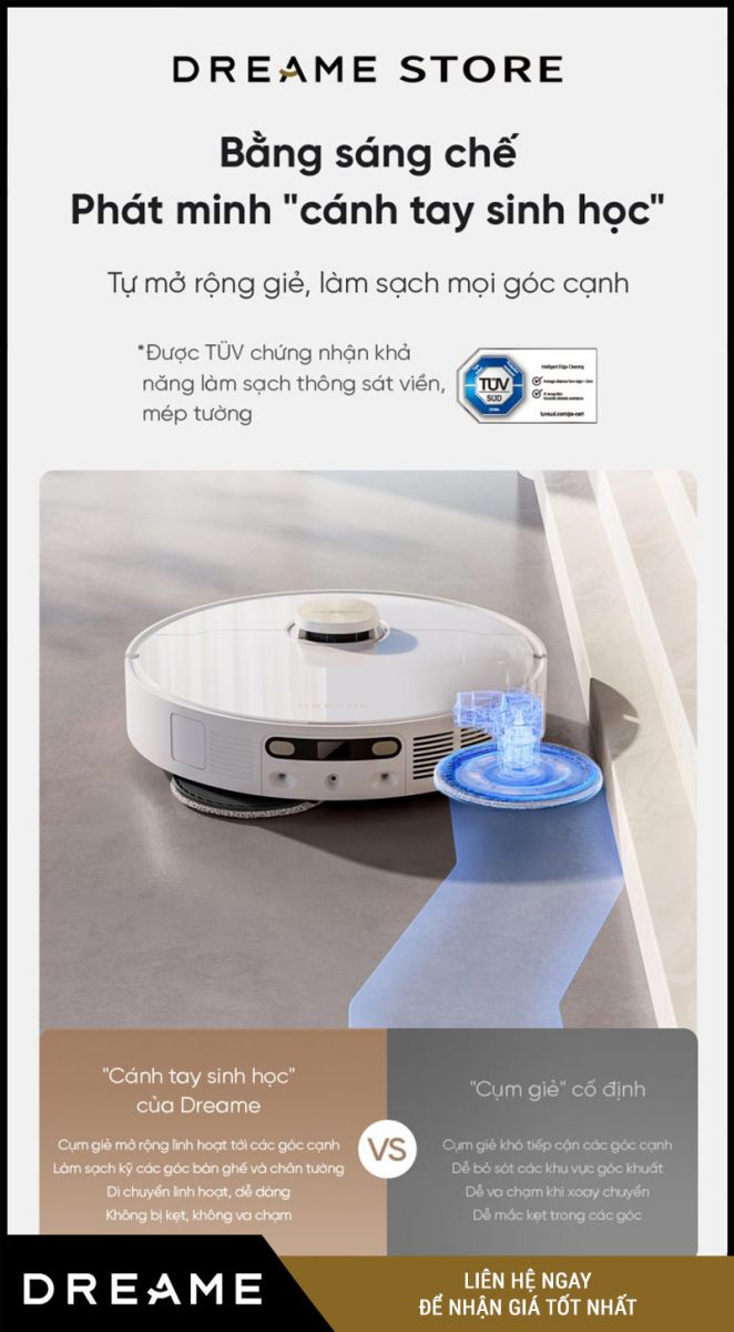 Dreame L10s Ultra Heat Trắng- Robot hút bụi lau nhà
