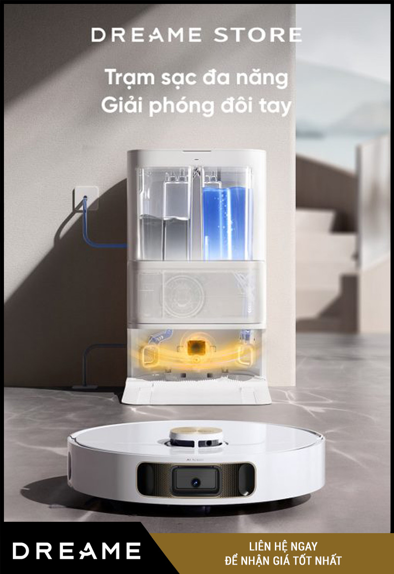 Dreame L10s Ultra Heat Trắng- Robot hút bụi lau nhà