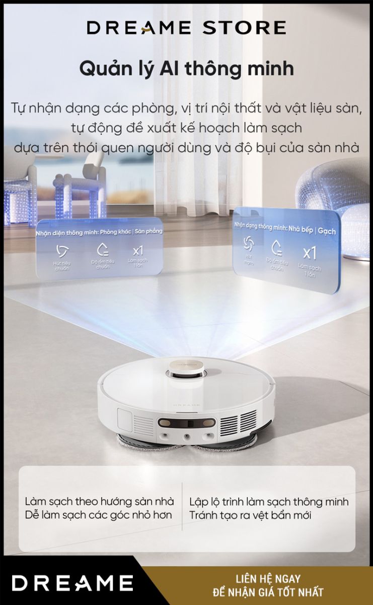 Dreame L10s Ultra Heat Trắng- Robot hút bụi lau nhà