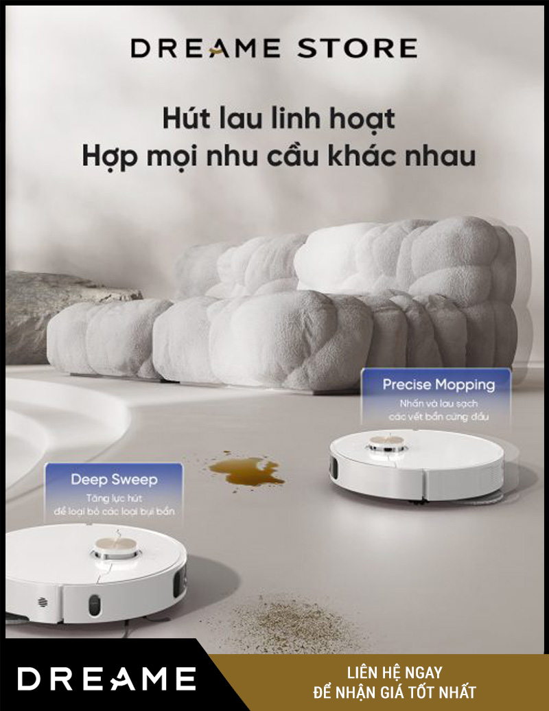 Dreame L10s Ultra Heat Trắng- Robot hút bụi lau nhà