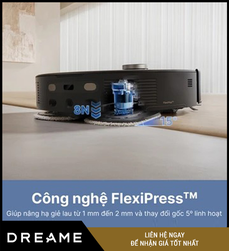 Mova V50 Ultra Trắng/Đen - Robot hút bụi lau nhà